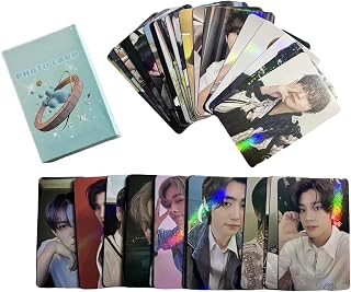 Yuto kpop Laser Photocard 55pcs Laser Card Kpop LOMO Cards Kpop Album Card lase message Postcard Gift for Fans Daugher