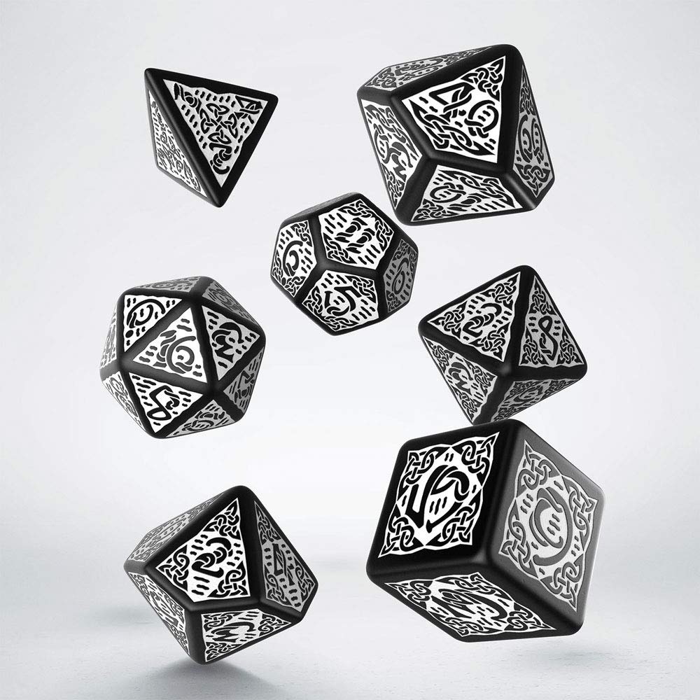Dice: Q-Workshop - Celtic - Poly Set, 3D (x7)