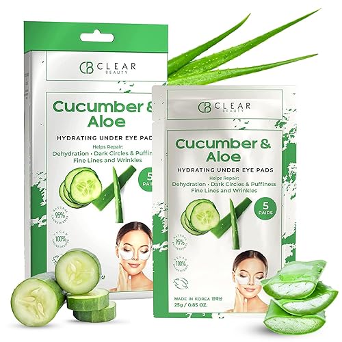 Miniatura 13 de Clear Beauty Parches de vitamina C y colágeno para debajo de los ojos, reduce las ojeras, la hinchazón y las líneas finas, almohadillas hidratantes
