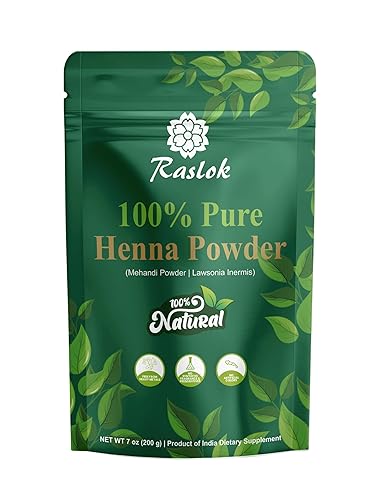 Miniatura 2 de Polvo de henna 100% puro  Lawsonia Inermis  Triple tamizado fino para el cuidado del cabello  Vegano  7 oz