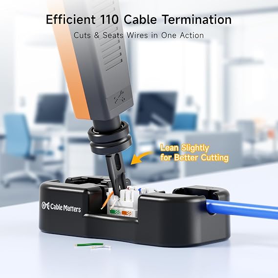 Cable Matters Punch Down Tool with 110 Blade for Cat 8/7/6A/6/5e Network | Ethernet Punchdown Tool, RJ45 Ethernet Punch Tool, Keystone Punchdown Device