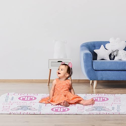 Miniatura 56 de Magimagine Manta de bebé personalizada para bebé, regalos personalizados para niños recién nacidos con nombre, mantas personalizadas para bebés