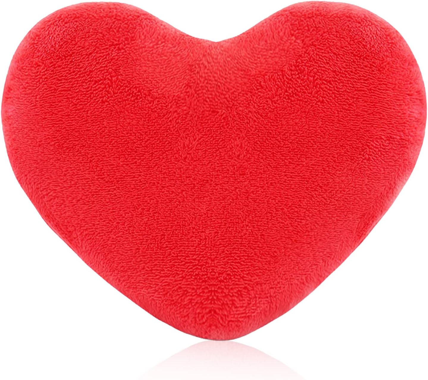 RIHUD Plush Red Heart Pillow Cute Heart Shaped Pillow