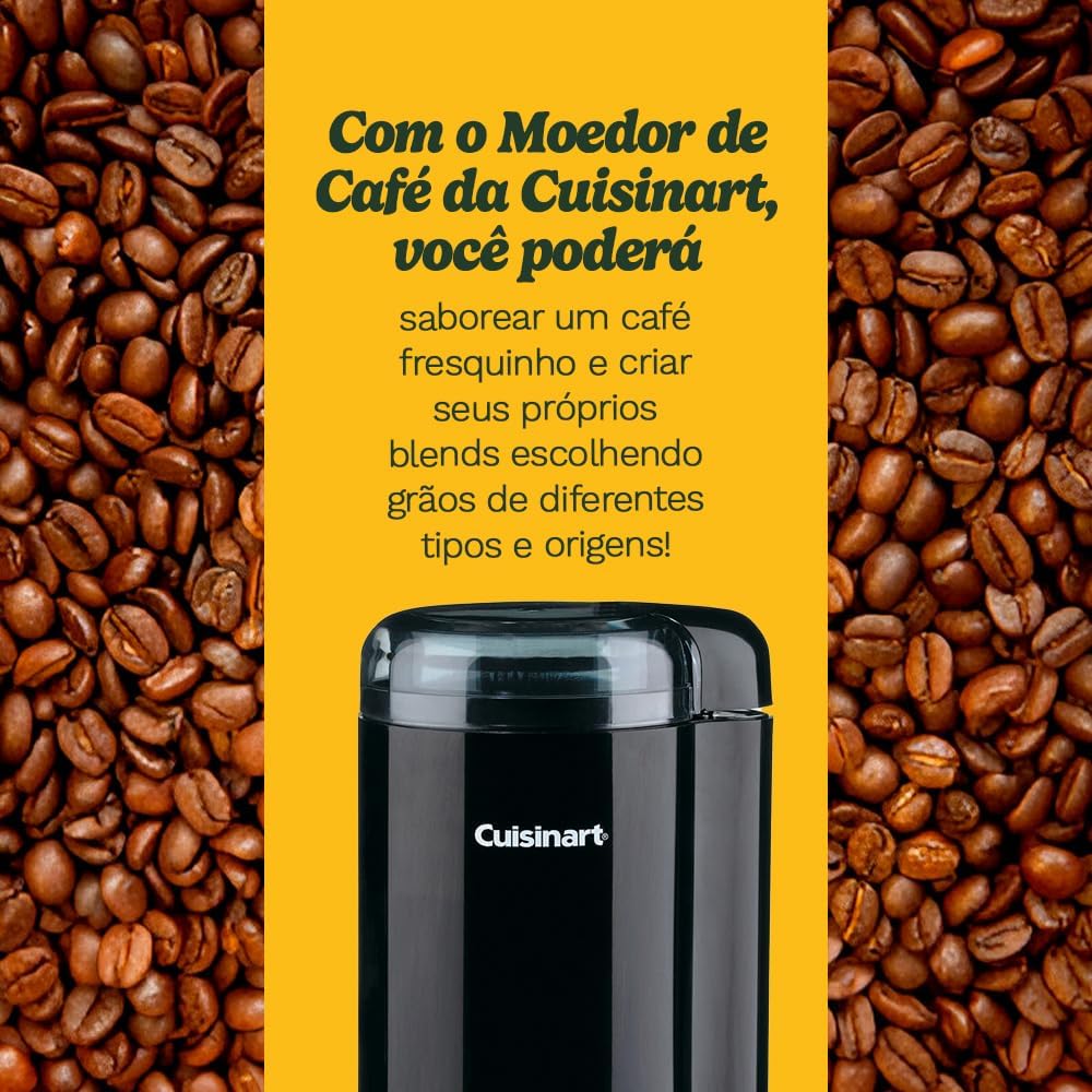 Cuisinart, Moedor de Café Compacto, 150W, Para até 12 Xícaras, Elétrico - 110V