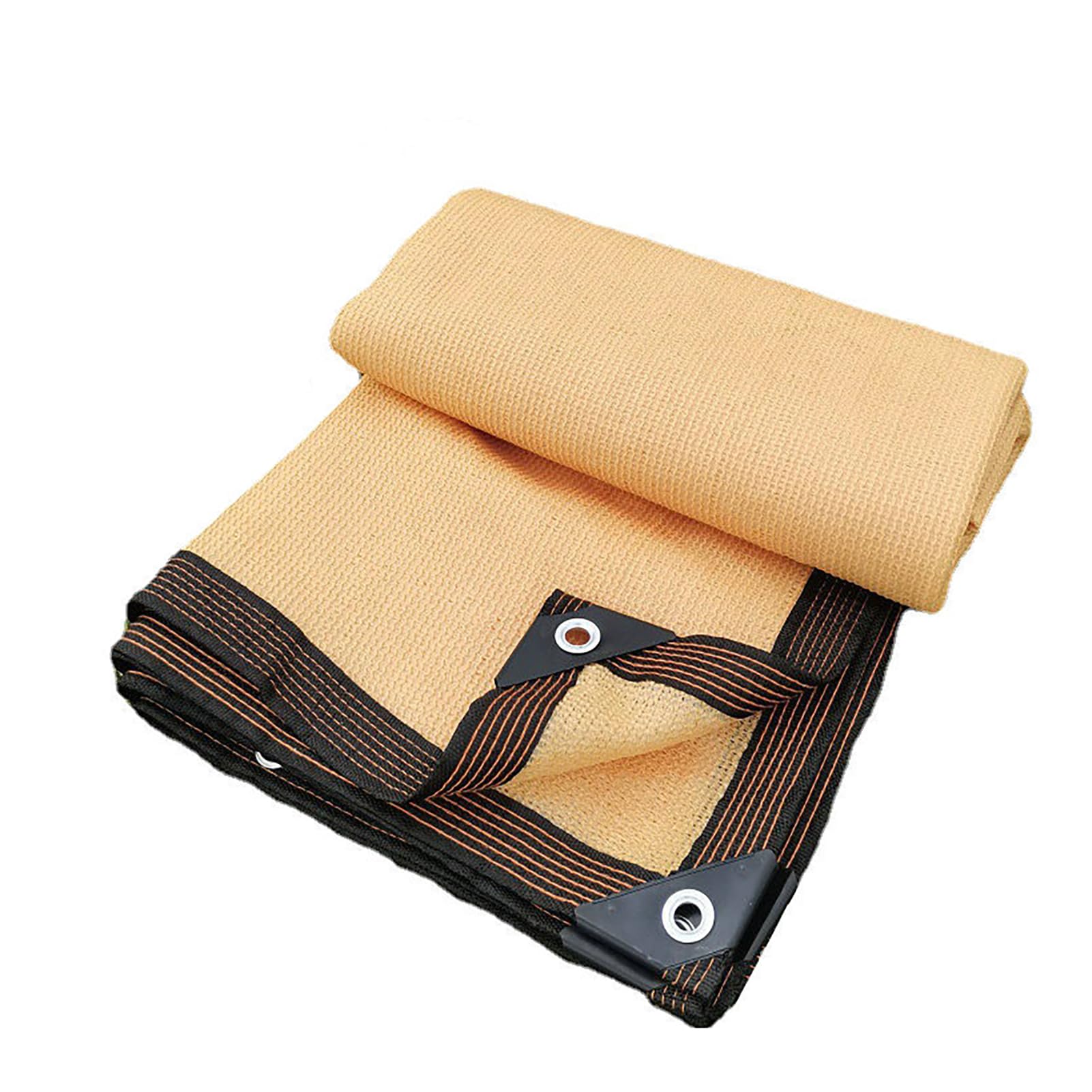 Shade Net, Sun Protection Net with Eyelets, Shade Net Garden 90% Shading Effect, Awning for Garden, Pergola, Greenhouse, Outdoor Cooling,Beige,3x4m