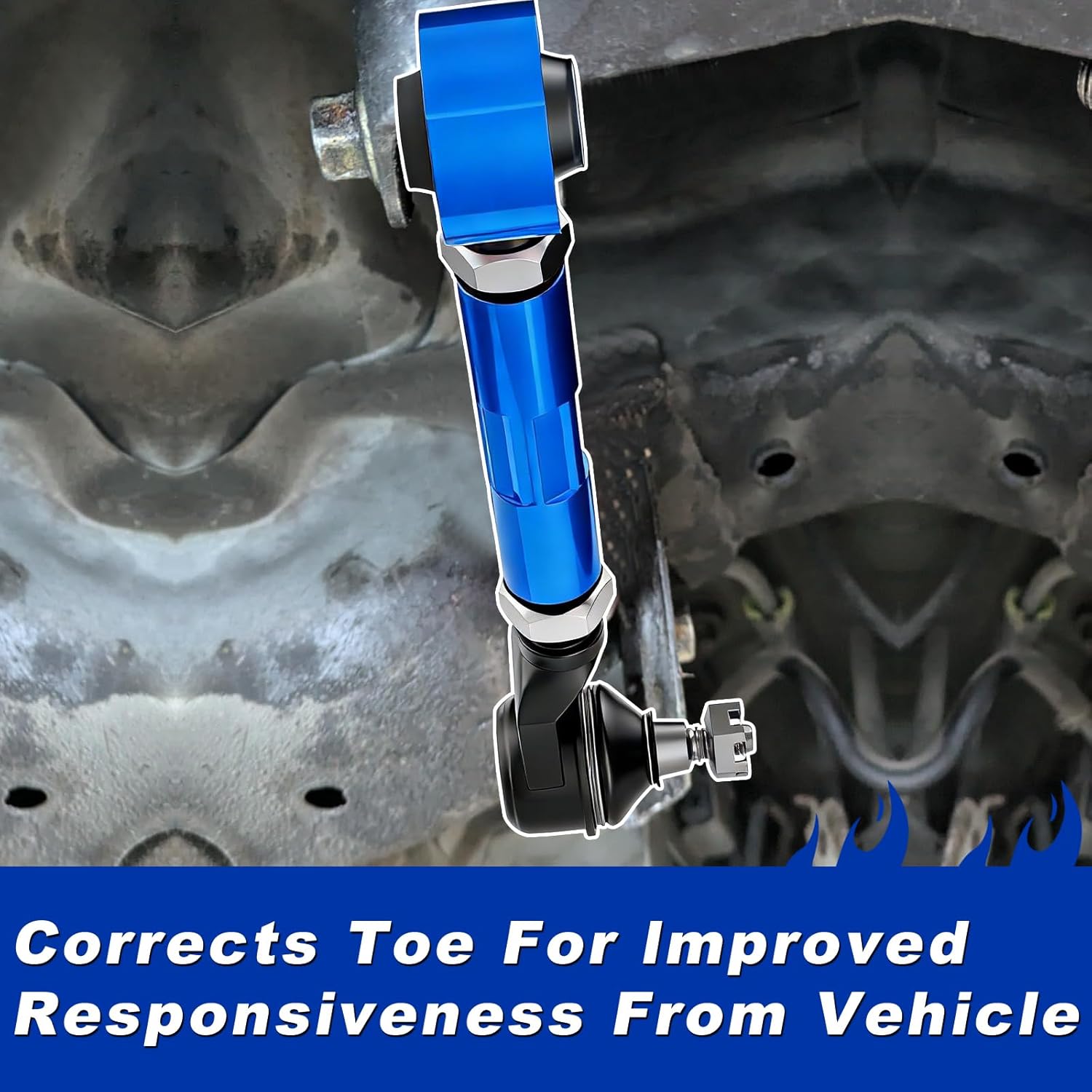Adjustable Rear Camber Arms Kit - 2-Pack Replacement Rear Suspension Camber Control Arms for 2003-2007 Accord/2003-2008 Pilot/1999-2004 Odyssey/2004-2008 TSX (BLUE)