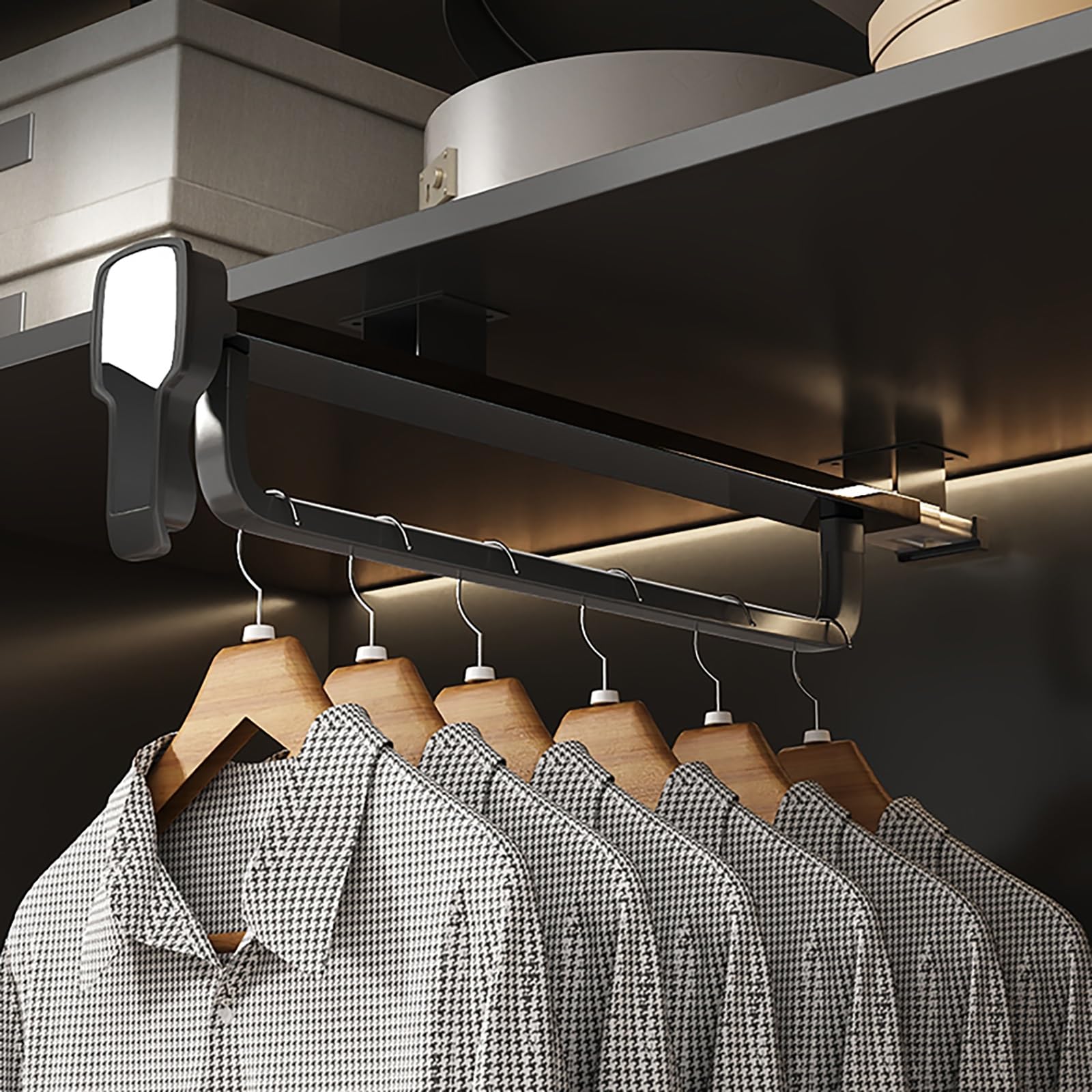 Varilla corredera de armario extensible perchero extraíble ropa organizador almacenamiento