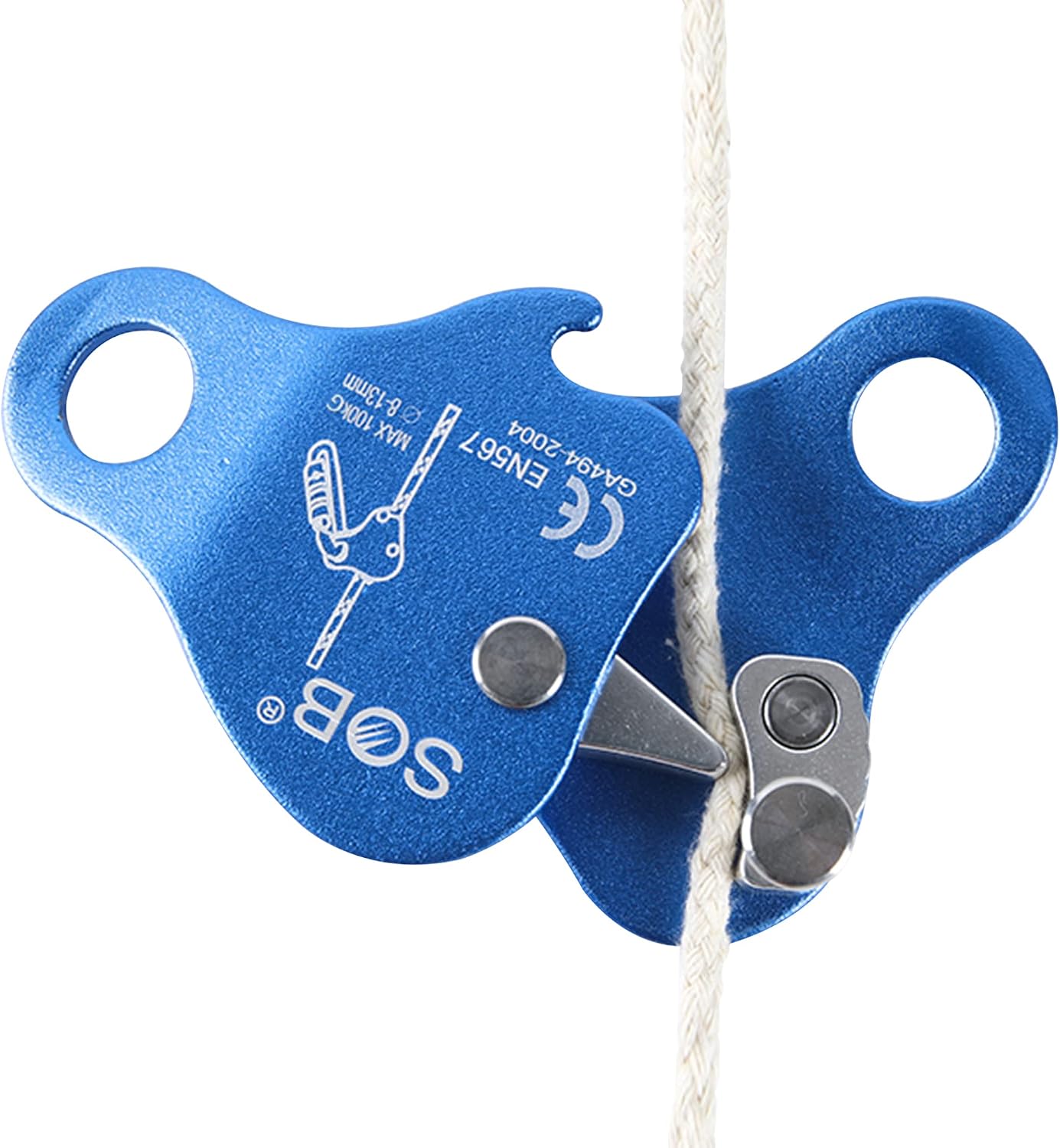 SOB Climbing Fall Protection Device The Riser Protects the Aluminum Magnesium Alloy Rope Clip, which is Used for high-Altitude Operation and Rescue During Climbing Rocks