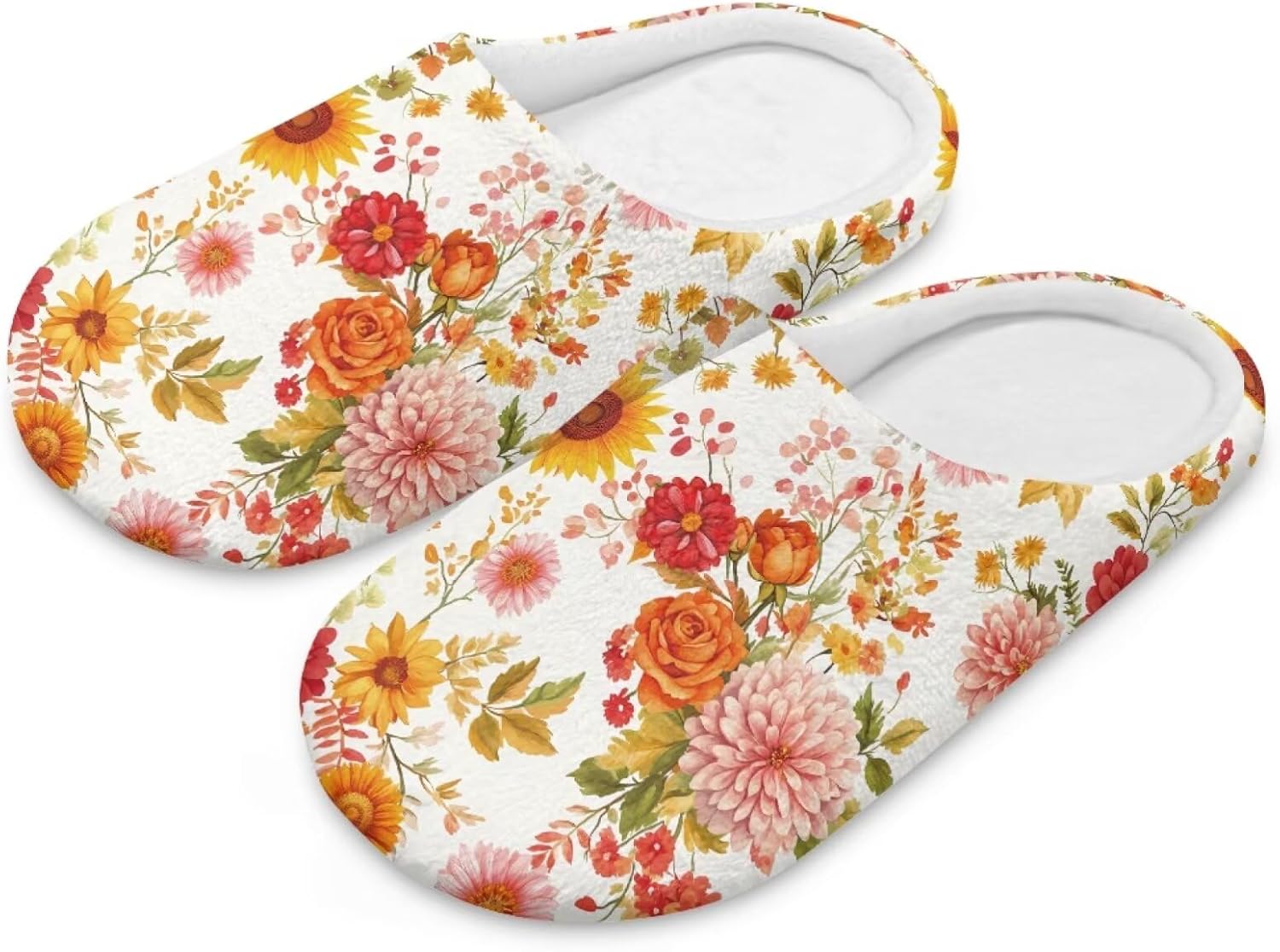 House Slippers for Women Spa Slippers Reusable Guest Bedroom Slipper Cotton Indoor Shoes Fashion Closed Toe Shoes