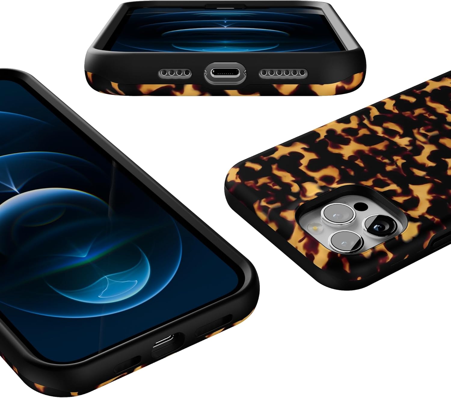 Casely iPhone 12 Pro Max Case | Shell Shocked | Tortoise Print | Bold Protective Design | MagSafe Compatible Design