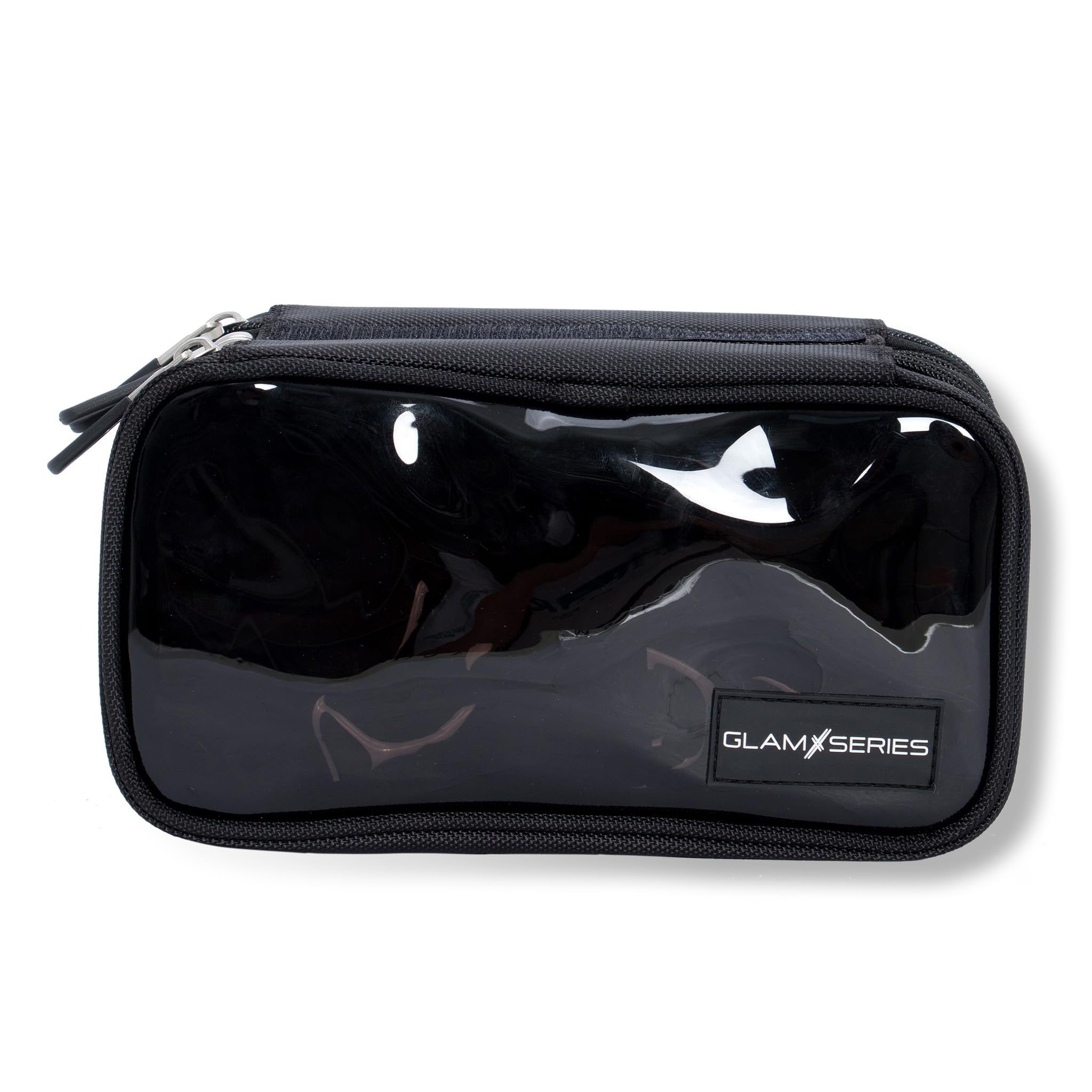 GlamDoubler Trousse à cosmétiques 230 x 120 x 100 mm, Organiseur de Maquillage avec 4 Compartiments Transparents