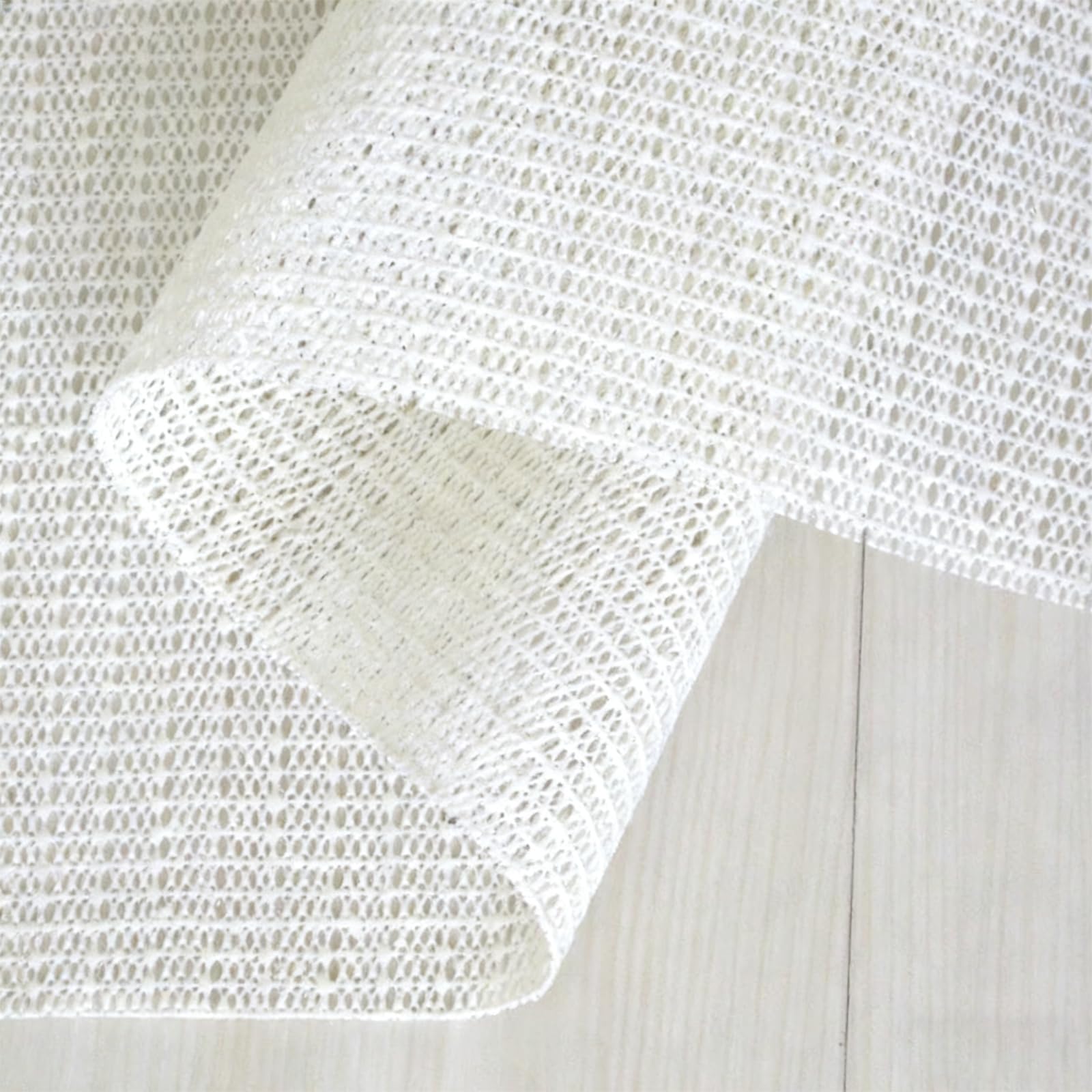 Sottotappeto Antiscivolo 180 x 240 cm Riutilizzabile, Inodore, Tagliabile, Lavabile e Personalizzabile Nelle Dimensioni, Ferma Tappeto Antiscivolo, Rete per Tappetino Perr Moquette, Bianco