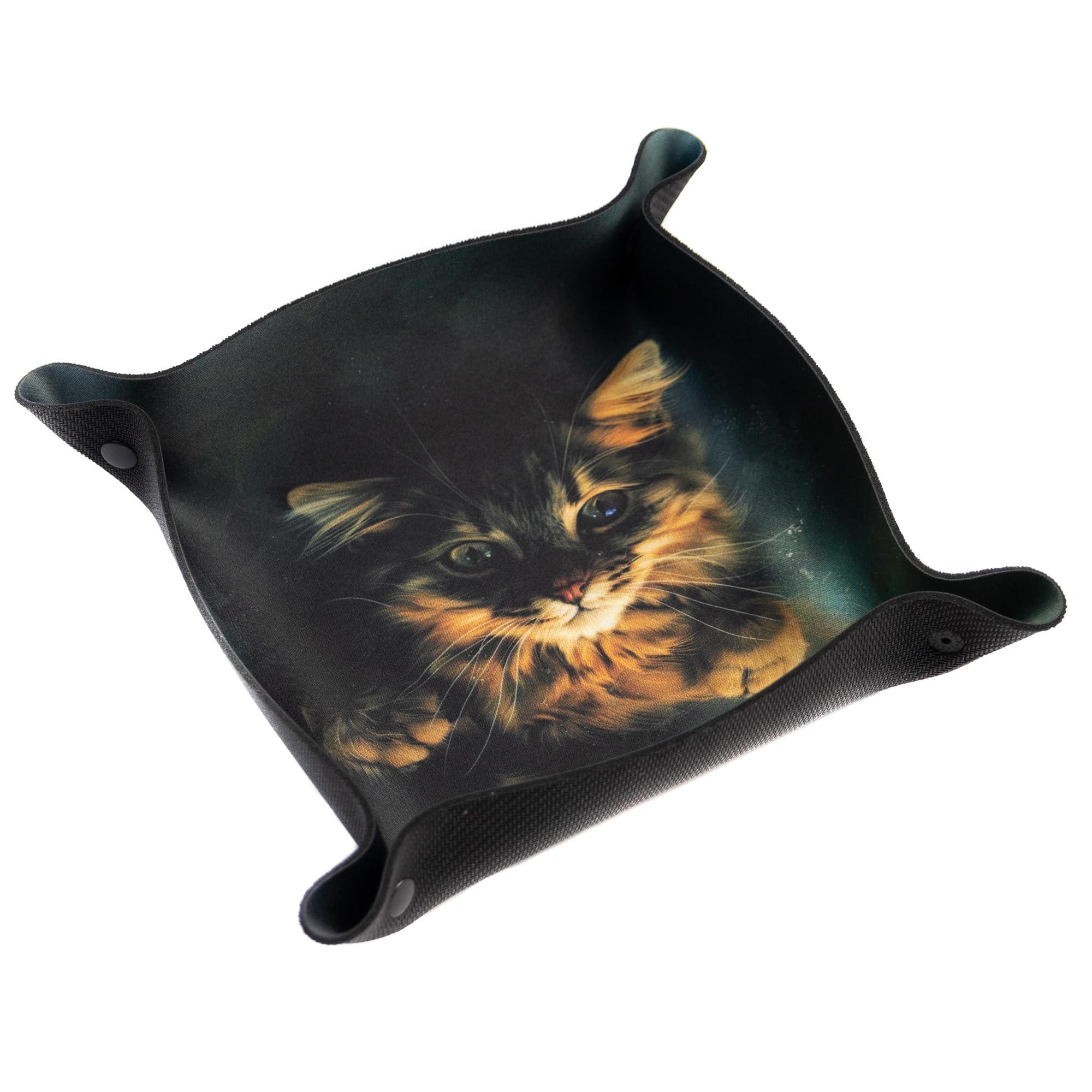Cat Attack Dice Tray for Board Games and RPGs 22 cm x 22 cm