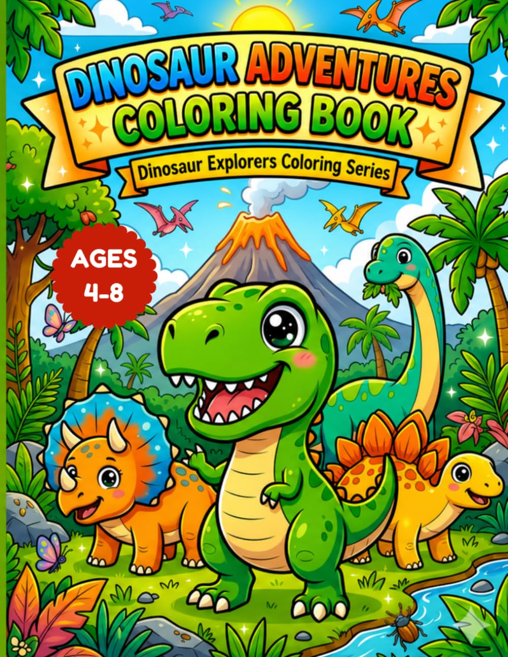 Dinosaur Activities Coloring Book: Maze, Dot-to-Dot, Find the Dinosaur & Coloring Fun with Dinosaurs (Dinosaur Explorer Series)