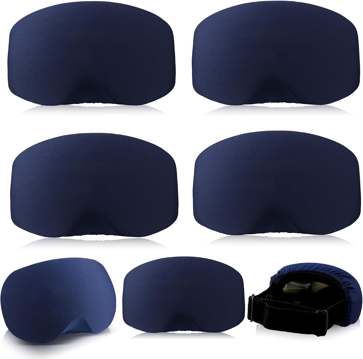 Civaner 4 Pieces Ski Snowboard Goggle Cover Sleeve Goggle Cover Microfiber Protective Lens Scratch Dust Protection for Travel