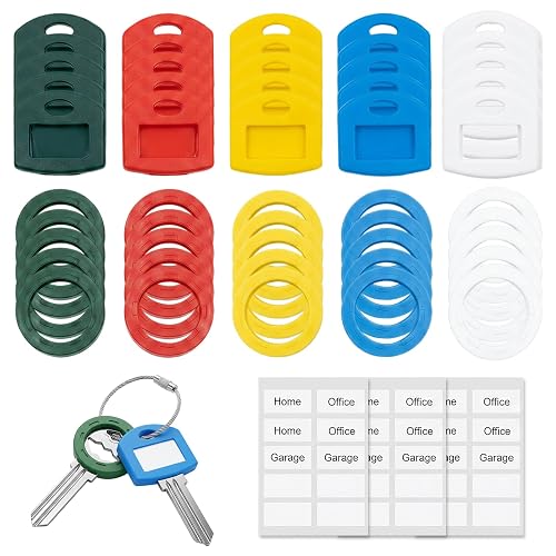 Silicone Key Covers Caps 50PCS with Labels Key Caps and