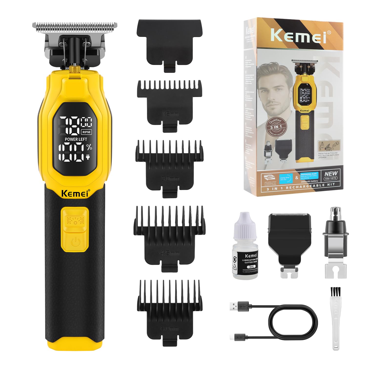 カリメロ　EVERYSKIN pro 3点セット Amazon.com: KEMEI Professional 3-in-1 Complete Grooming Tools for