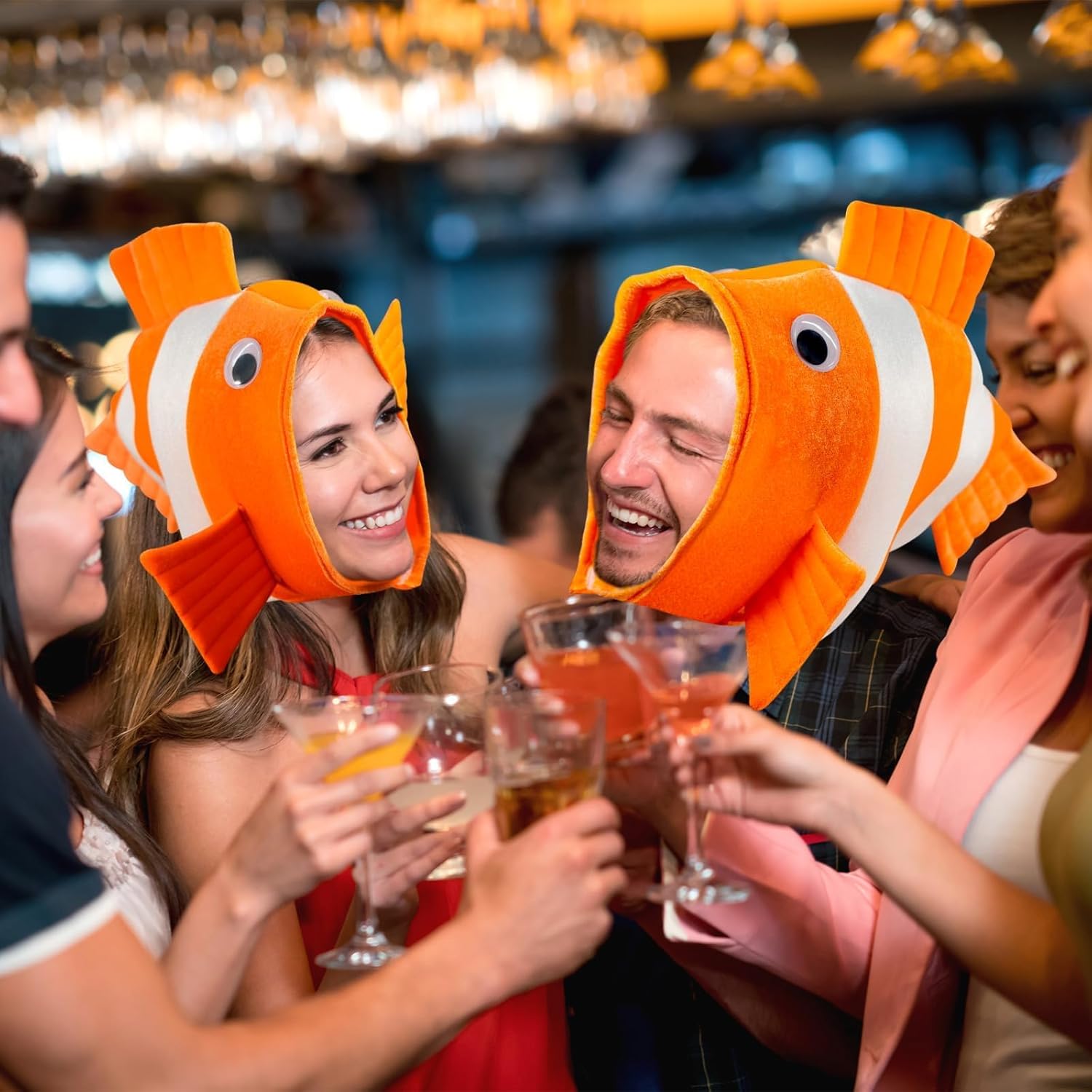 Clown Fish Hat Clownfish Costume Ocean Animal Costume Sea Animal Cosplay Dress Up Themed Parties - Image 5