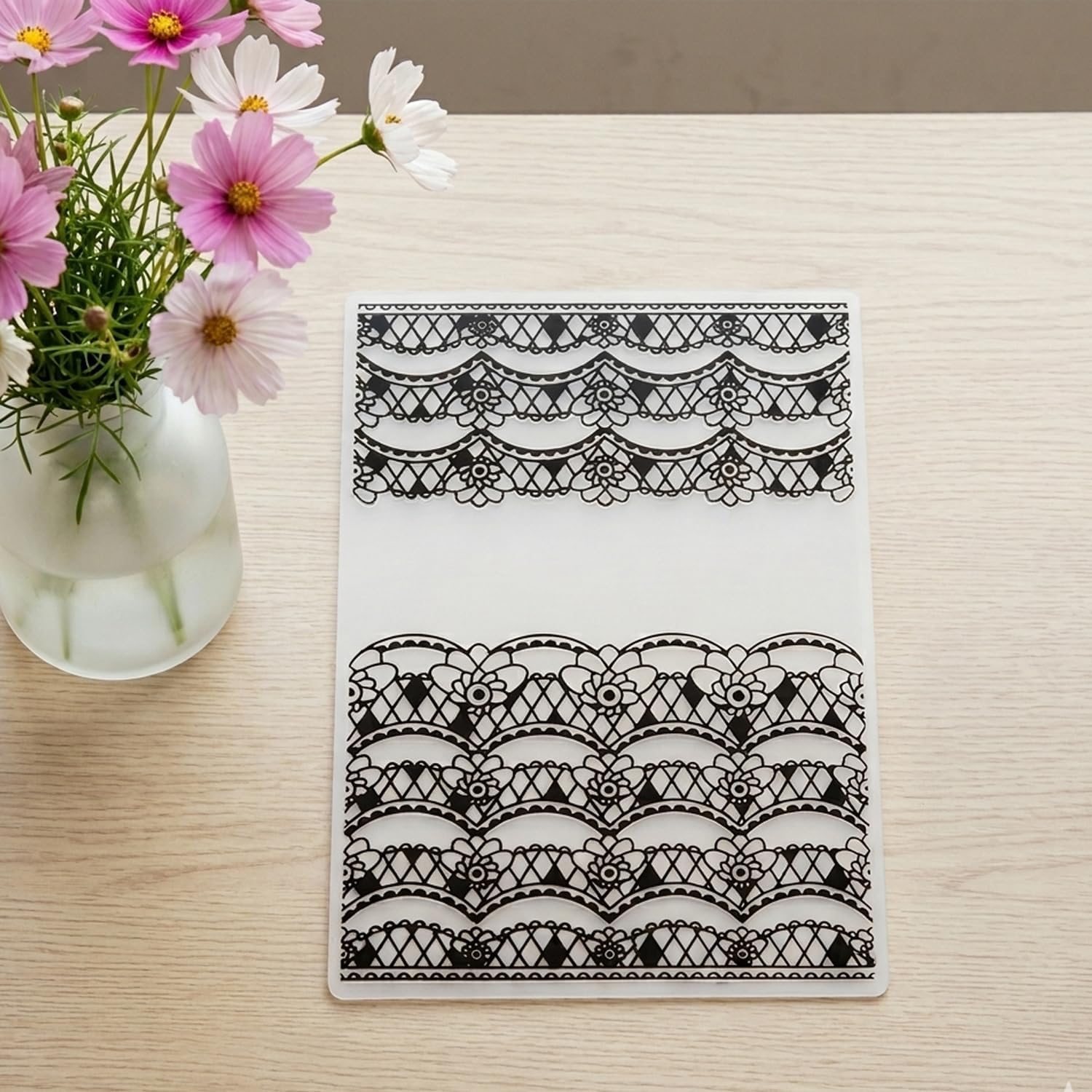 6 Pcs Embossing Folders for Card Making,A6 Plastic Embossing Templates Set,Floral Tree Dandelion Patterns for DIY Scrapbooking, Paper Crafting,Scrapbook Album Decor,Handmade Arts & Crafts Supplies