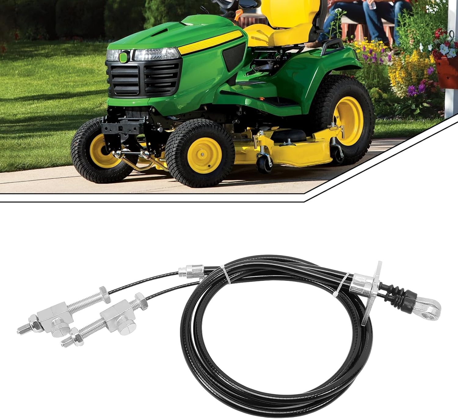 AM116462 AUC10015 Lawn Mower Lift Cable Fit for Z335E Z335M Z345M Z345R Z355E Z355R Z365R Z375R # AM146079 AM116462 AUC10015