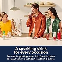 Vista 7 de SodaStream Terra Sparkling Water Maker Bundle in Black - includes 3-Pack CO2 and Carbonating Bottle