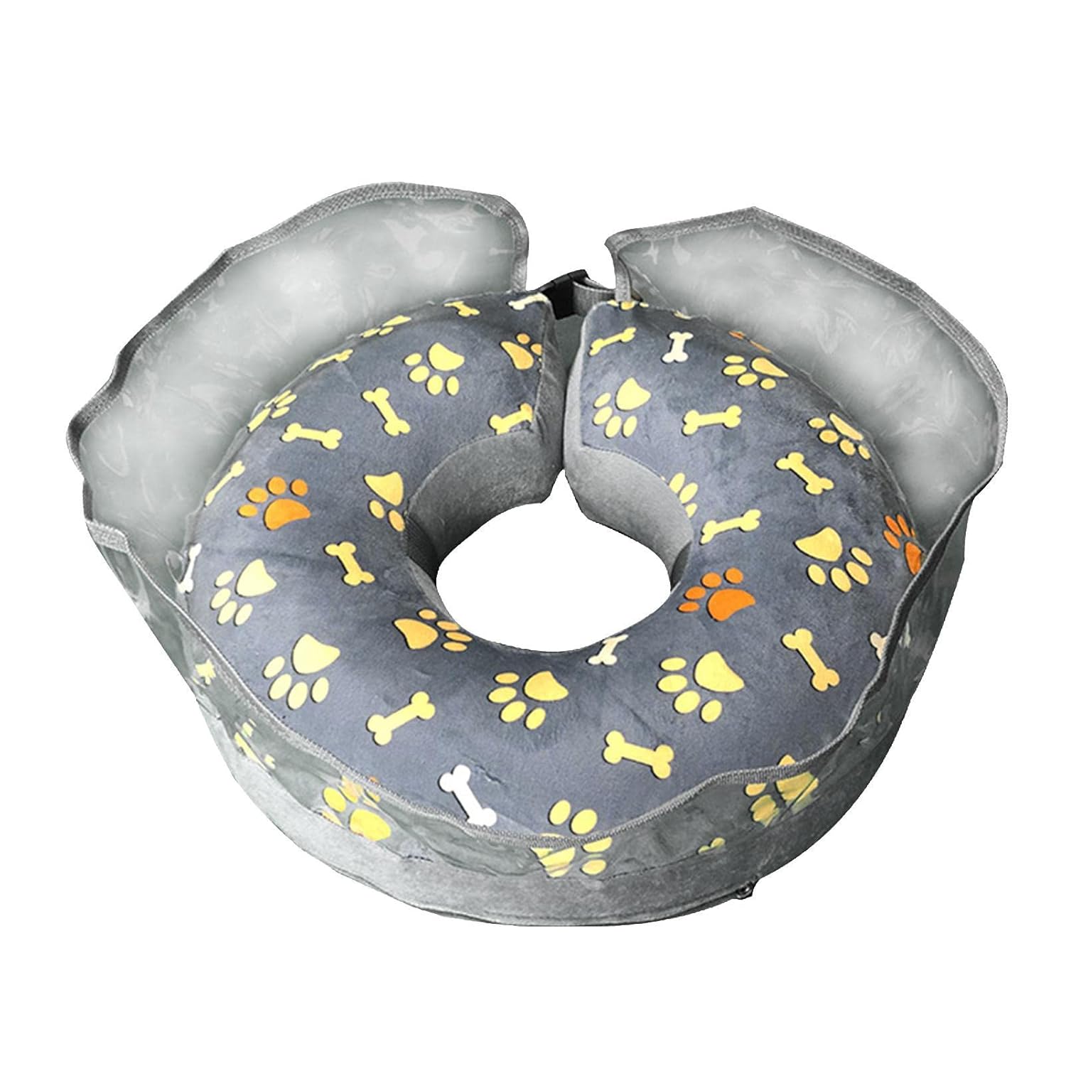 Buy Dog Donut Collar,Soft Inflatable Elizabethan Collar with Clear