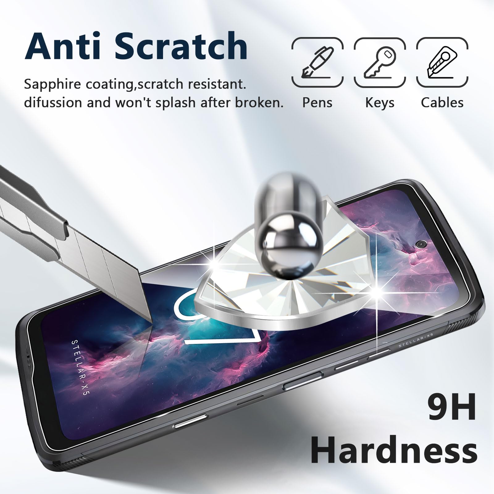 Protecteur D’écran En Verre Trempé TM-Concept Pour Crosscall Action X5 - 0,26mm, Robuste Et Transparent