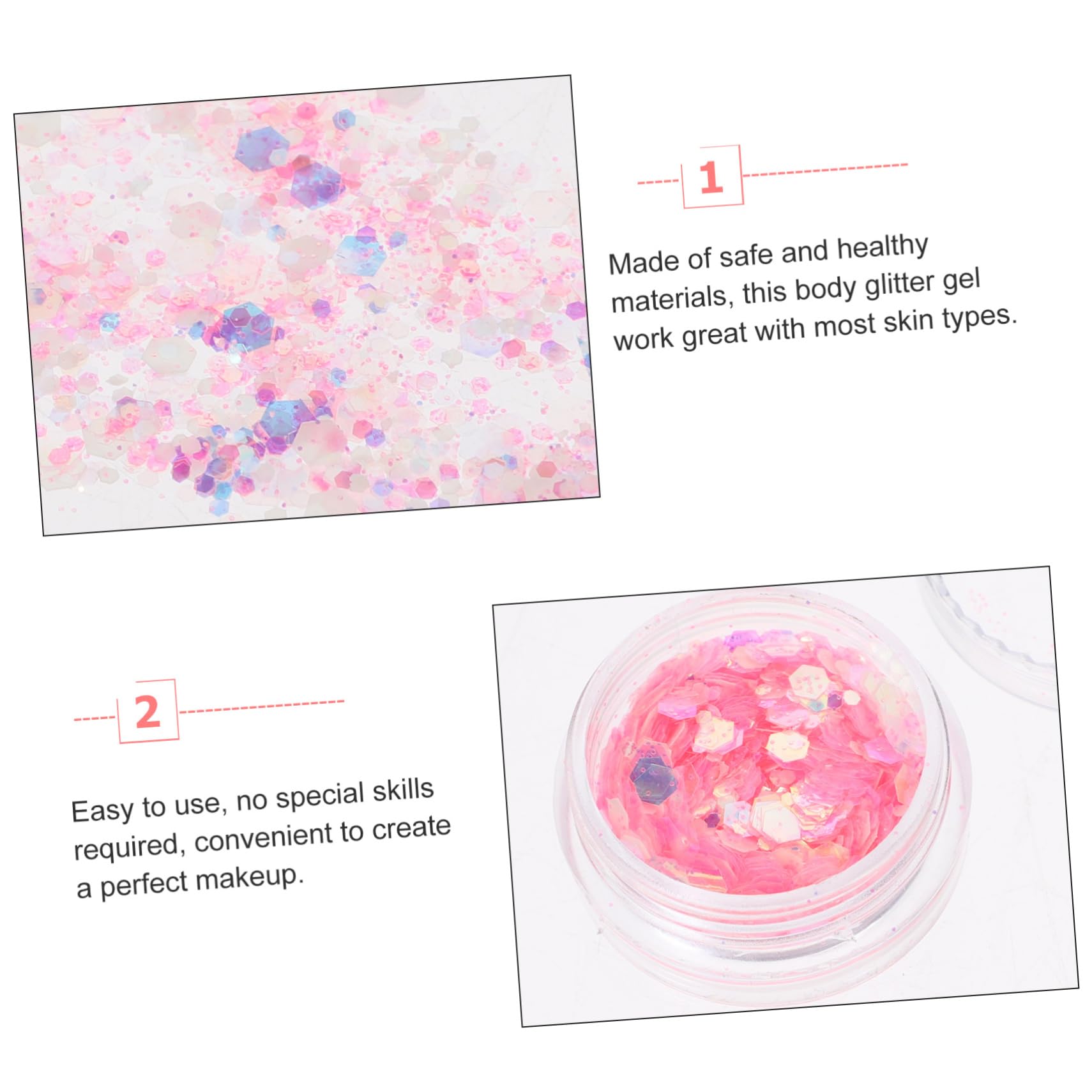 Didiseaon 36 Scatole Glitter Corpo Viso Flash Gel Per Stampaggio Unghie Bagliore Trucco Degli Occhi Ombretto Liquido Sirena Paillettes Gel Del Chiodo Liquido Smalto Per Unghie Gel Di Arte