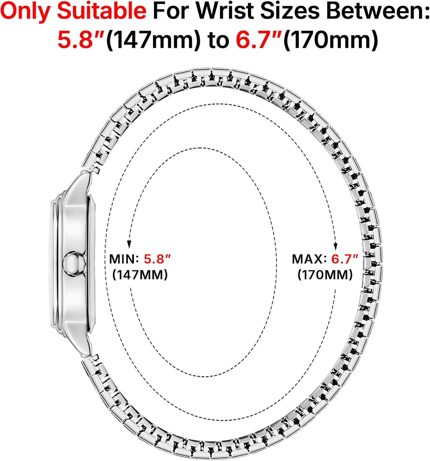 Small Gold Watches for Women, Easy to Read Dial Ladies Analog Watch, Oval Case, Stainless Steel Expansion Band, Waterproof Watch - Image 4