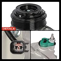 Vista 9 de Compresor de aire A-Premium con embrague compatible con Ford Explorer 2011-2015, Utilidad Interceptor Policial 2013-2015, Utilidad deportiva