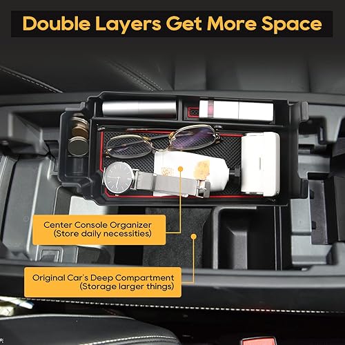 Vista 13 de LFOTPP Rogue Organizador de consola central para Nissan Rogue 2021 2022 2023 2024 2025 2026 Nissan Rogue [S/SL/SV/Platinum] T33 Caja