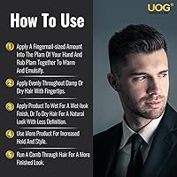 Vista 7 de UOG (United One - Arcilla para peinar el cabello, de alta sujeción, acabado mate, no grasa y re-estilizable, flexible y fácil de lavar), fórmula