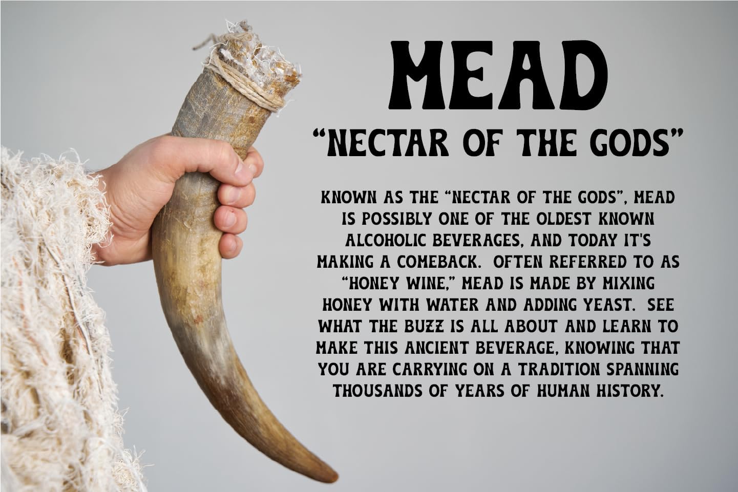 Mead Making Kit - Reusable Fermentation Kit - Make Honey Wine at Home - Great Gift Ideas