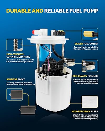 Miniatura 77 de PHILTOP Electric Fuel Pump Assembly Fits For Chevrolet S10 1985-1991, GMC S15 1985-1990, GMC Sonoma 1991, GMC Syclone 1991, SP06B1H
