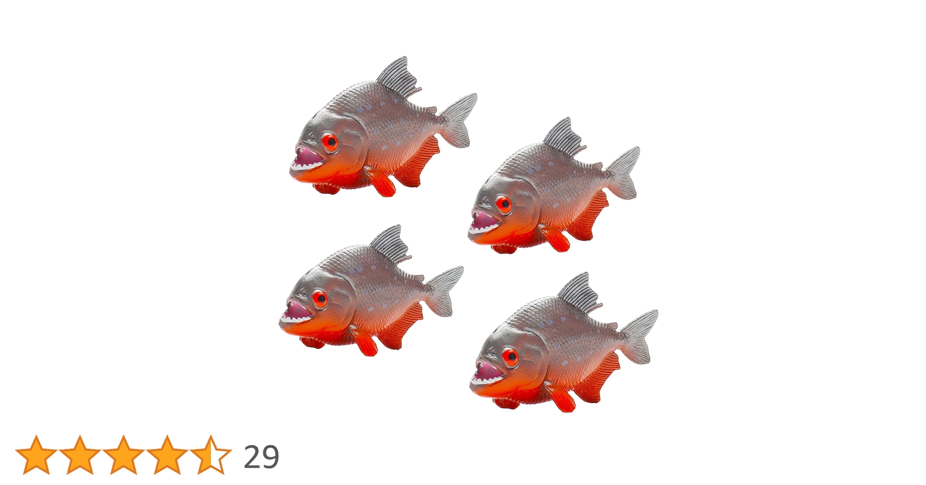 ハンドメイド38cmピラニア　オレンジ　フィギュア　レプリカ　熱帯魚　模型 Amazon | ハンドメイド 38cmピラニア壁掛け 魚模型 牙魚 熱帯魚