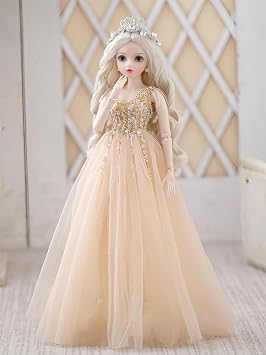 Bjd Dolls 1/3 Anime Ball Joint Doll 24 inch Handmade Makeup Action Figure Desktop Decor Collection and Gift Giving B