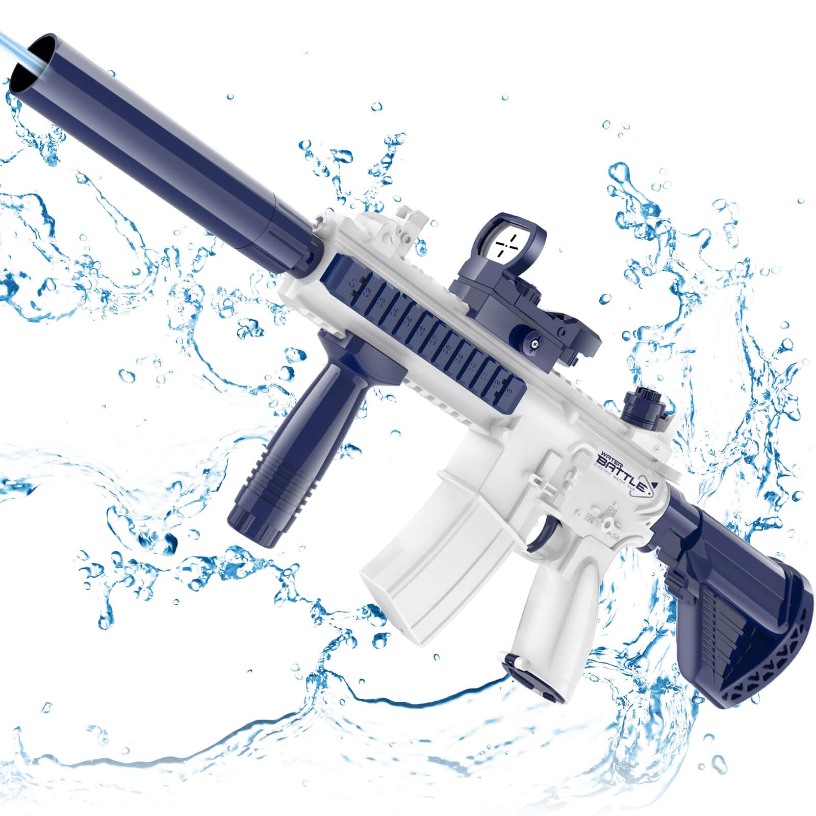JONEG Electric Water Blaster for Kids Adults - Automatic, Extended-Range, Universal Inlet, Summer Outdoor Beach Swimming Pool Party Toys, Gift for Kids Age 8 9 10 11 12 Years Old Boys