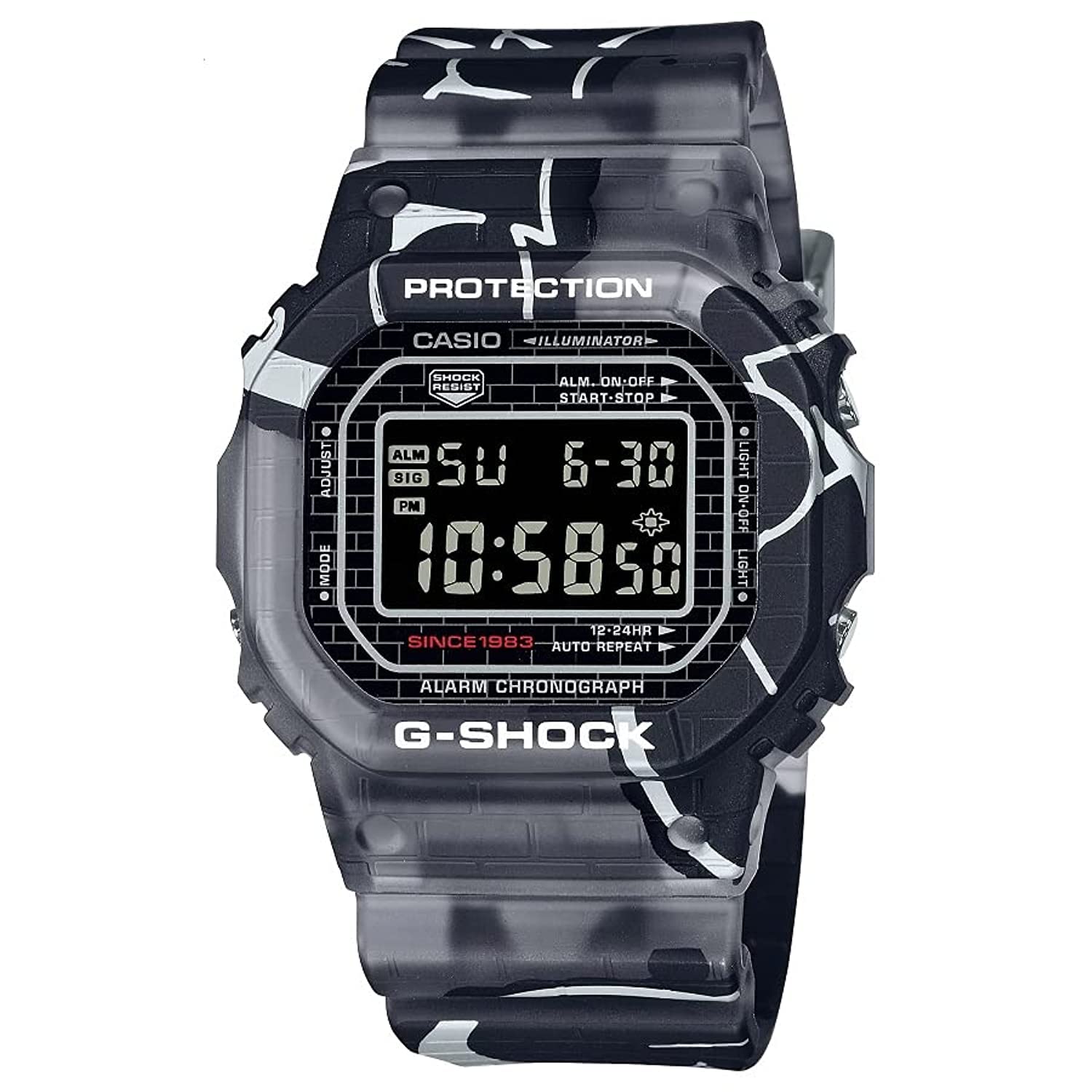 DW-5000SS-1DR Kol Saati, Gri-Siyah, Standart