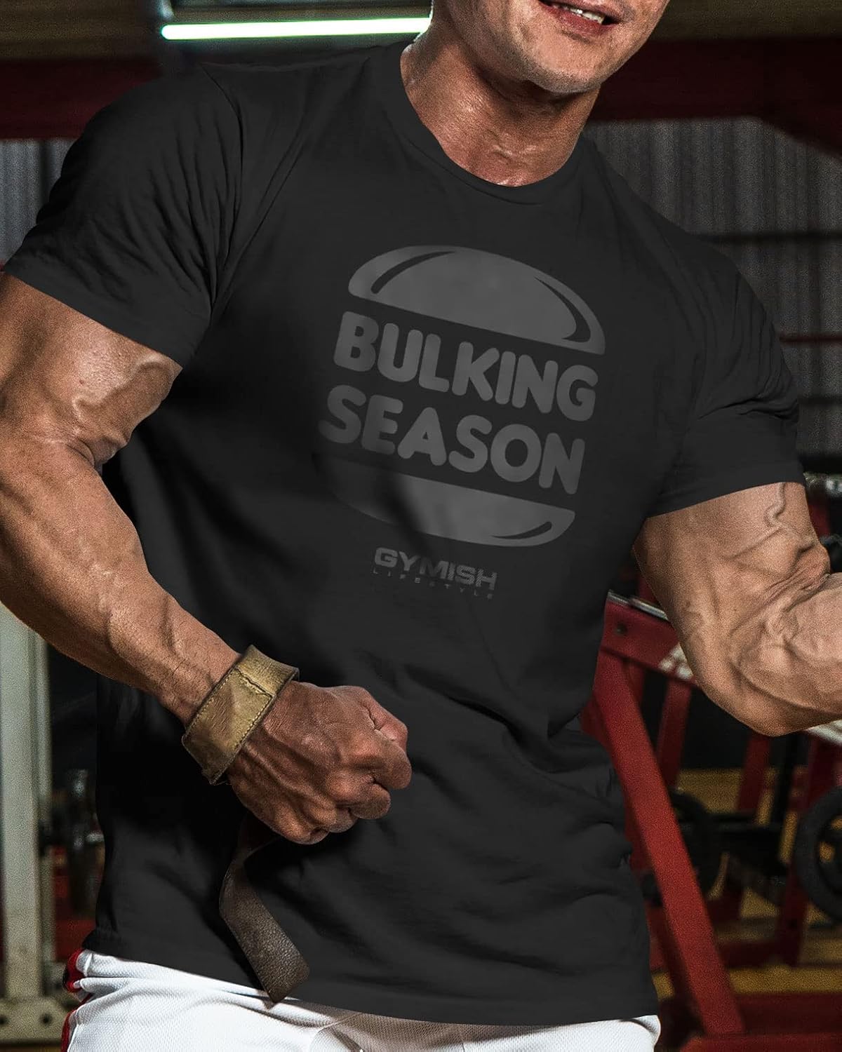 Bulking Season Weightlifting T-Shirt, Gym Inspiration Mens Workout Shirt - Image 2
