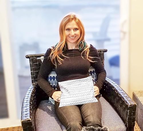 Miniatura 10 de Almohadilla térmica rellena de maíz. Terapia de calor natural para espalda baja, cuello, hombros, calambres. Envoltura térmica para aliviar el dolor