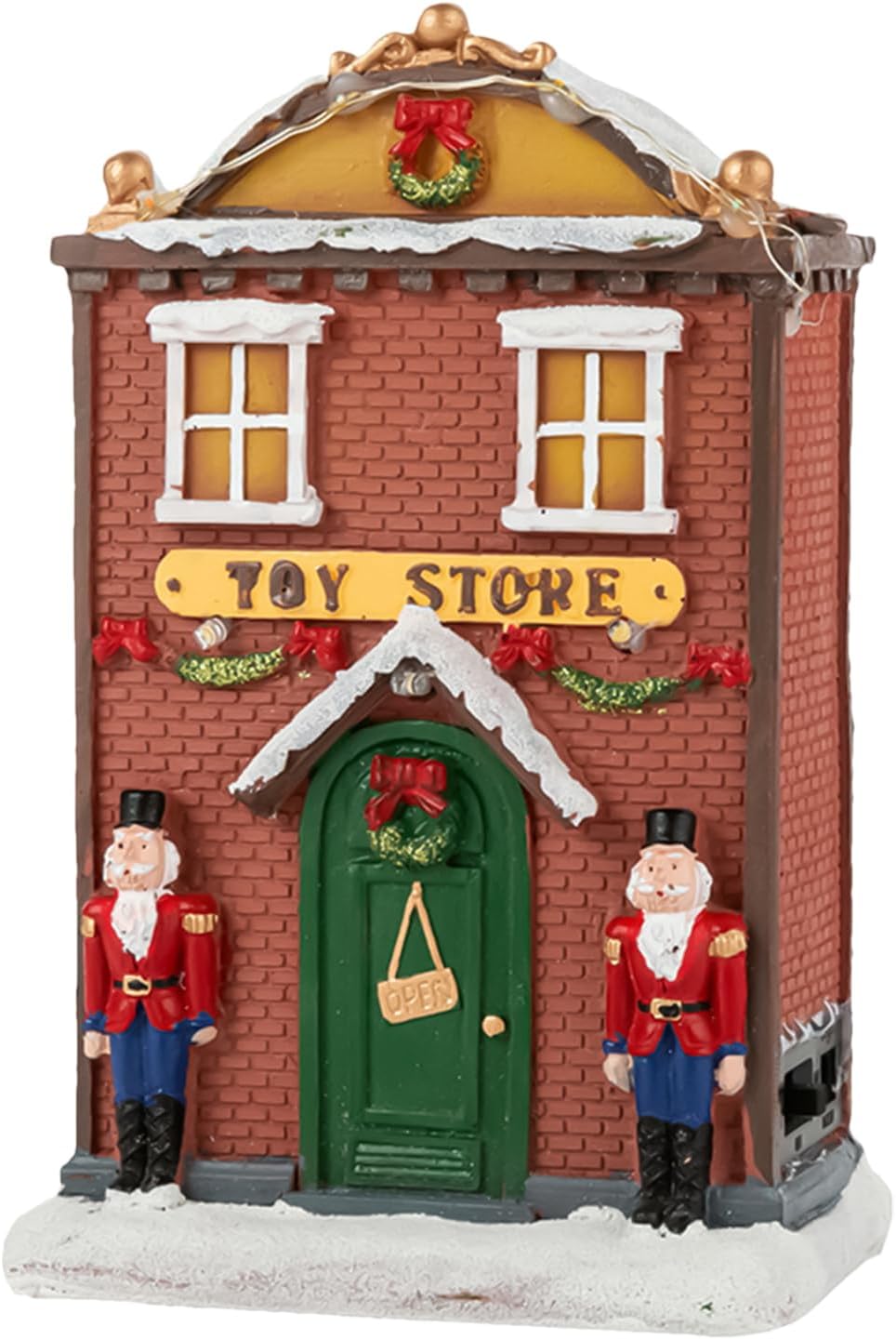 Christmas Village, LED Music Lighted Resin House, Fall Village Houses for Home Christmas Decor