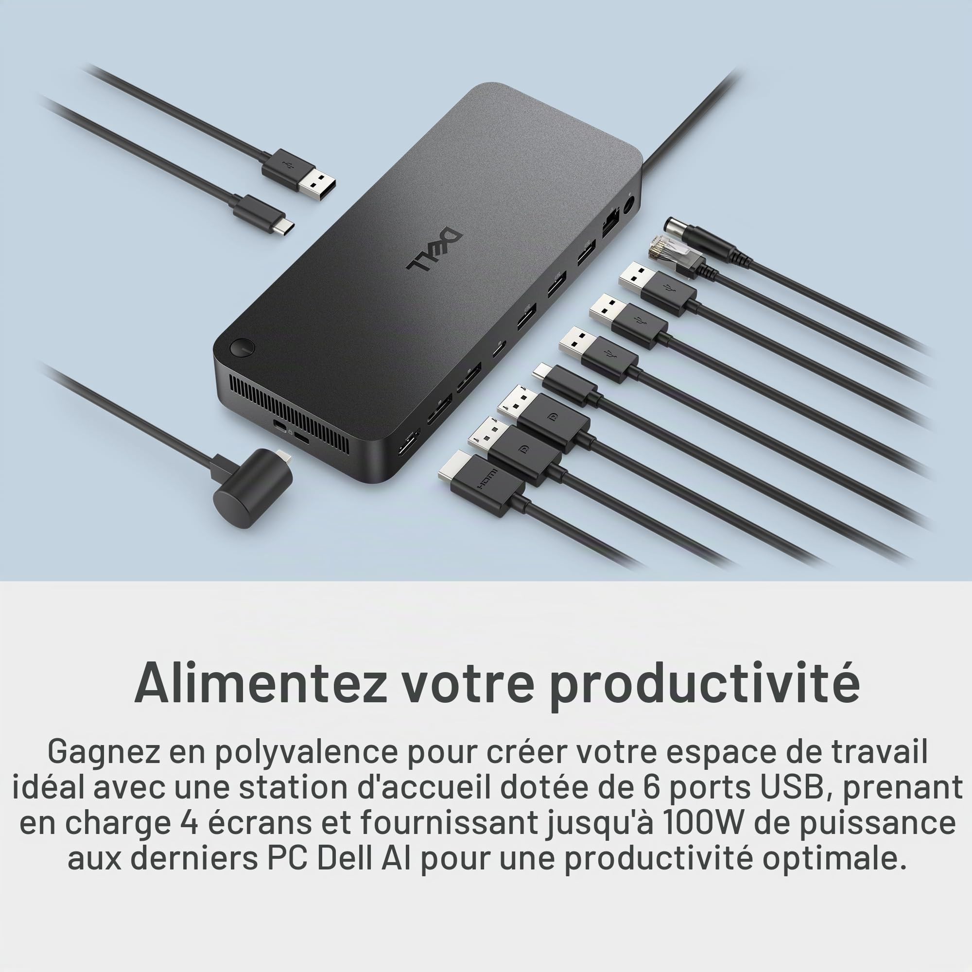 Station d'accueil Dell Pro Dock WD25 USB-C HDMI