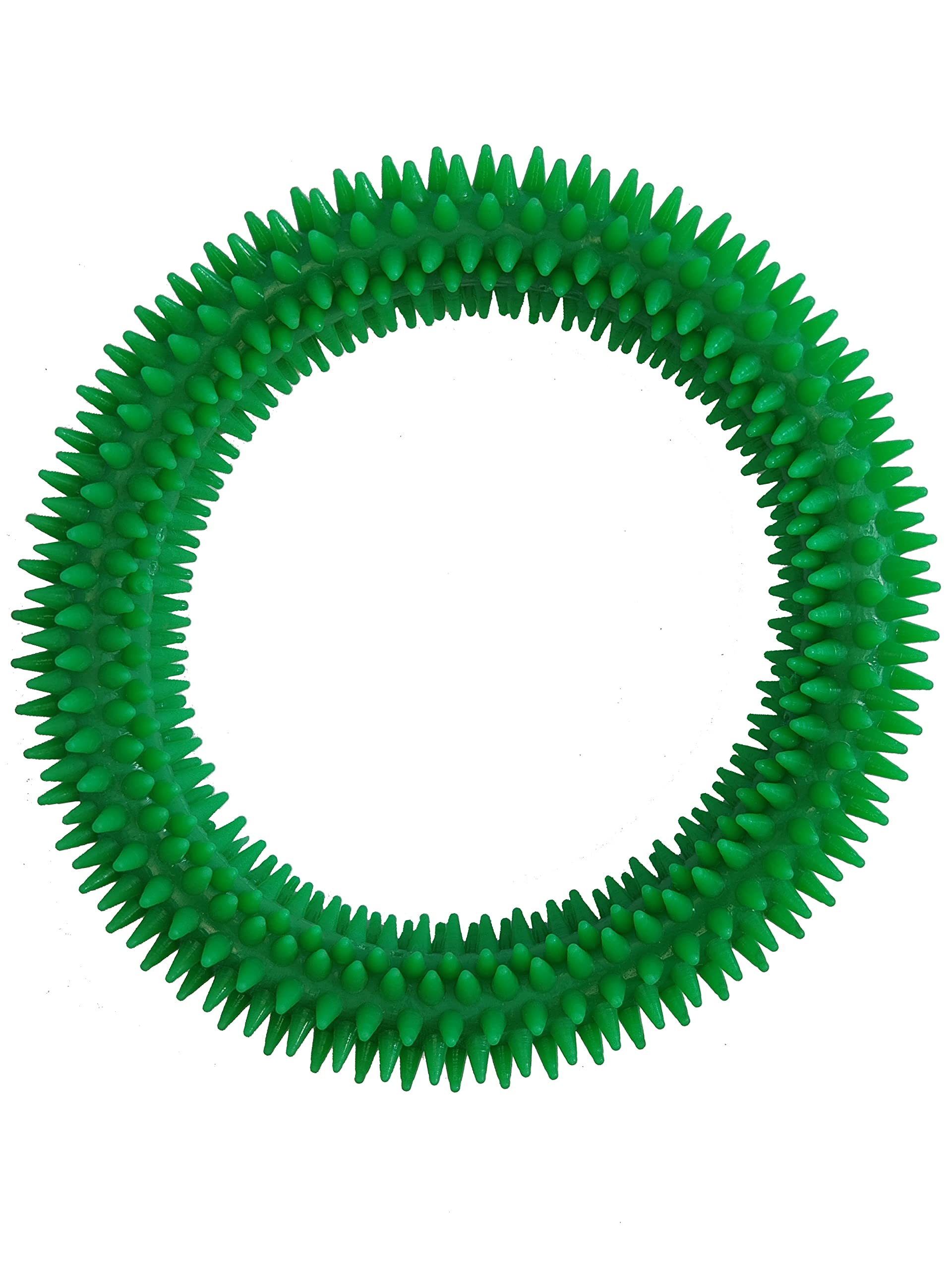 Chullbull Pet Products Natural Non Toxic Flexible Rubber Spiky Ring Shaped Gum Massaging Dental Cleaning Dog Puppy Chew Toy and Breeds, Green, Large (B0B9BP1Q9M) Amazon Price History, Amazon Price Tracker
