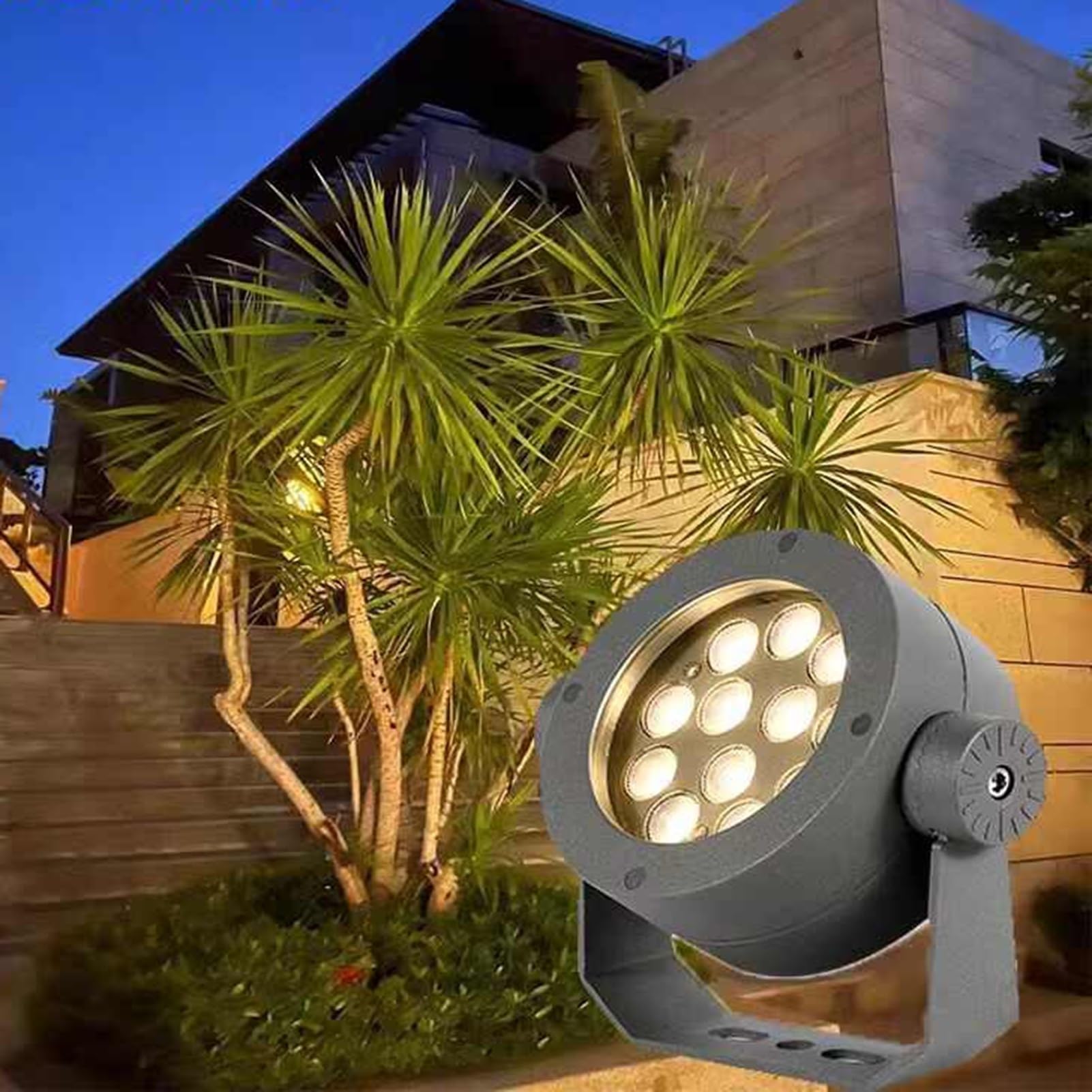 Proyector Exterior - Foco LED, Proyector LED Para Exteriores CA 85-265V, Luces De Árbol Impermeables IP65 Para Jardín, Césped, Terraza, Villas, Caminos, Parques E Iluminación Paisajística(Red,36W-AC22