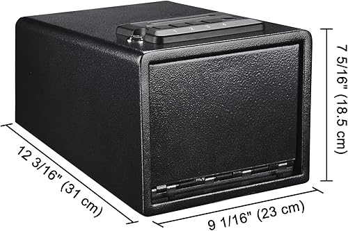 Miniatura 7 de Caja fuerte biométrica para pistolas, dispositivo de seguridad para armas de fuego con bloqueo de huellas dactilares o almohadilla para llave,