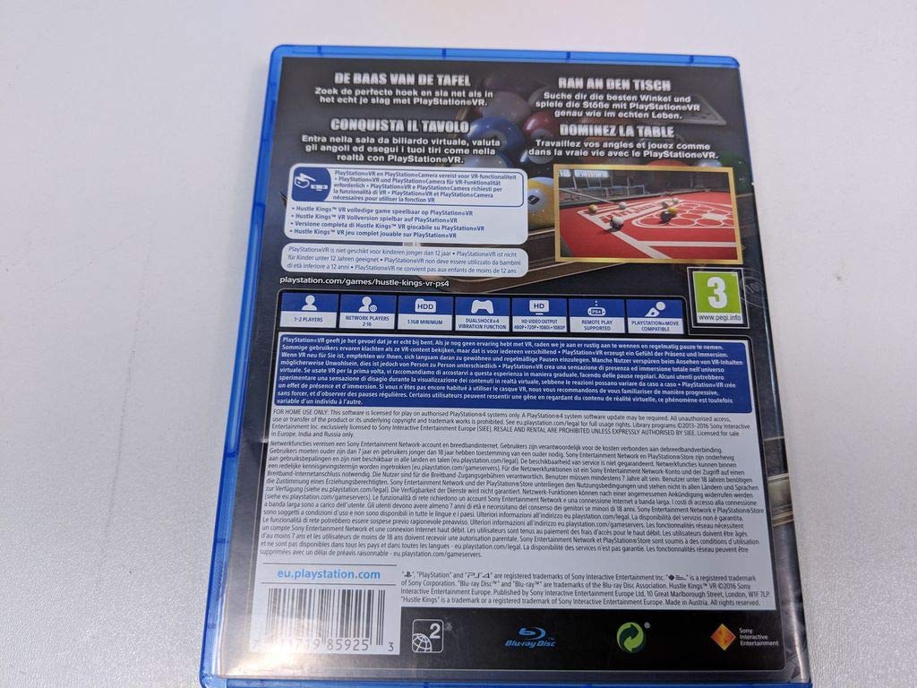 Hustle Kings VR PS4 : tous les prix en ligne