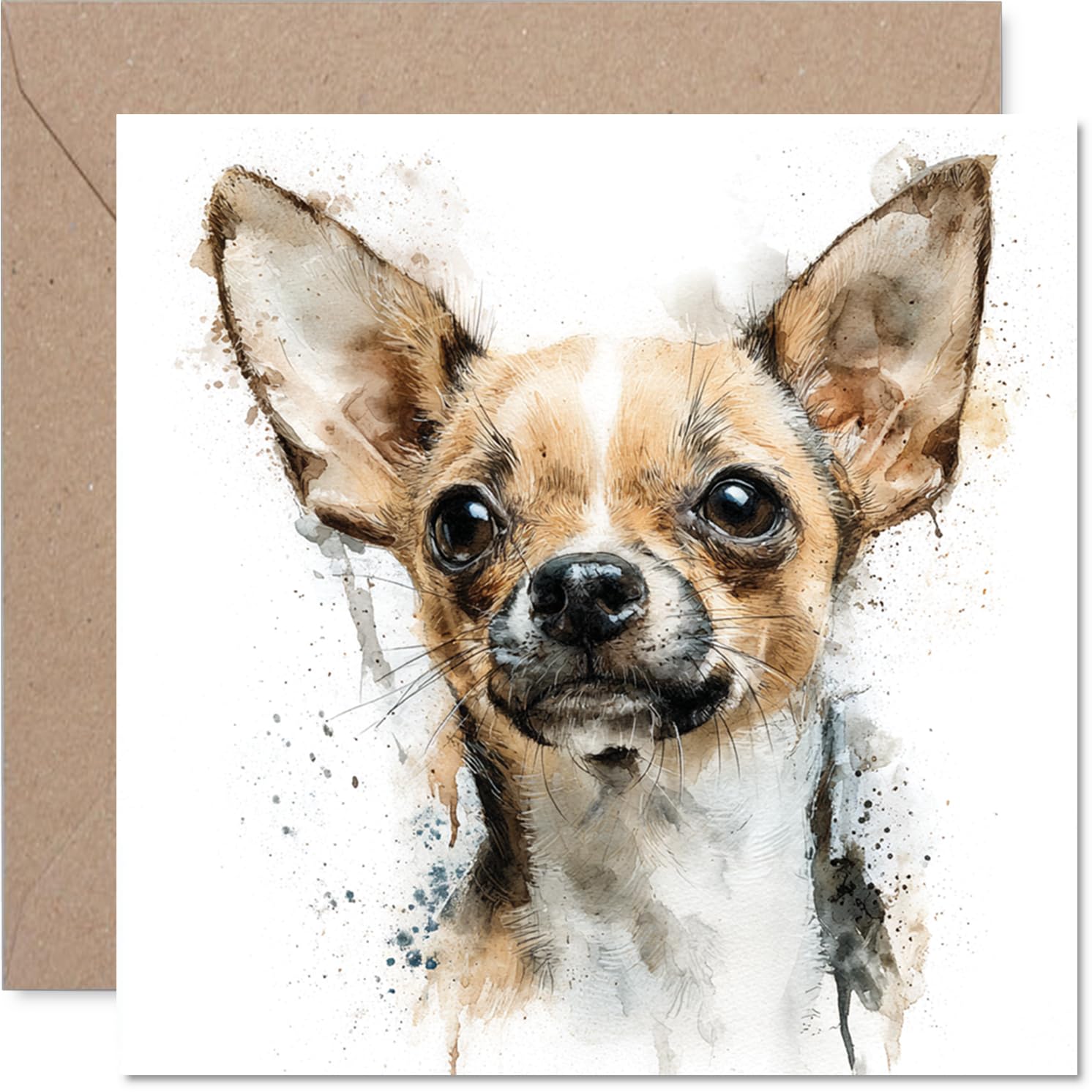 Chihuahua Birthday Card for Men Women - Dog Breeds - Happy Birthday Card for Dad Wife Grandma Nan, 145mm Bday Greeting Cards