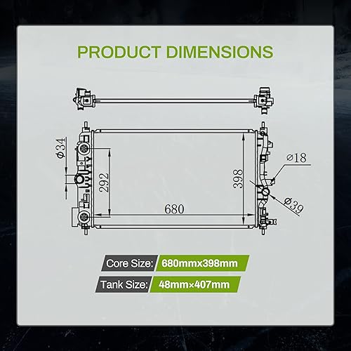 Miniatura 6 de AUTOSAVER88 Radiador compatible con Chevrolet Cruze Limited 2010 2011 2012 2013 2014 2015 2016 Cruze Limited 1.4L 1.8L