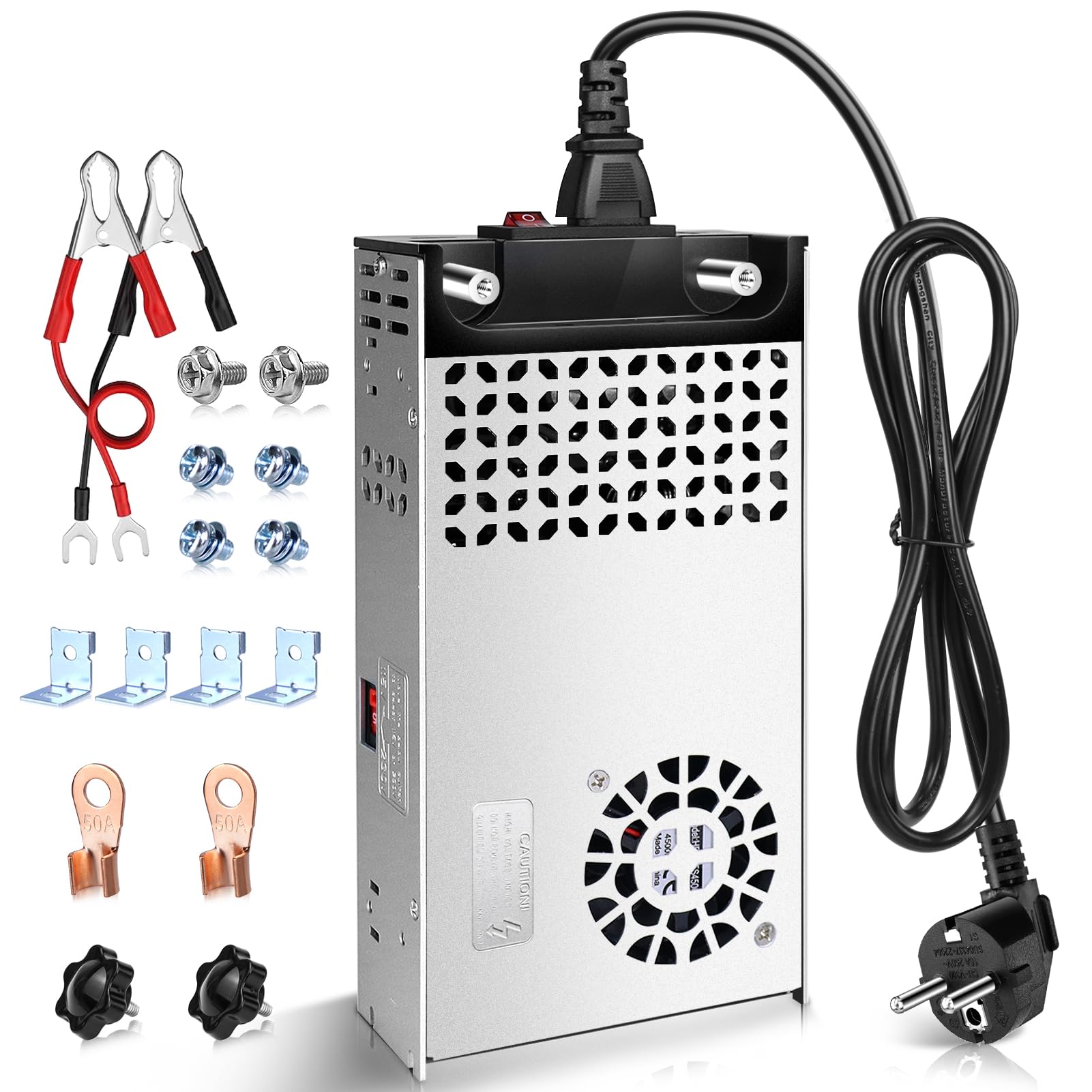 Alimentatore di rete aggiornato, 12 V, 30 A, 360 W, trasformatore LED da 230 V a 12 V, DC 12 V, trasformatore di tensione, trasformatore per stampanti 3D, riscaldamento diesel, riscaldamento a
