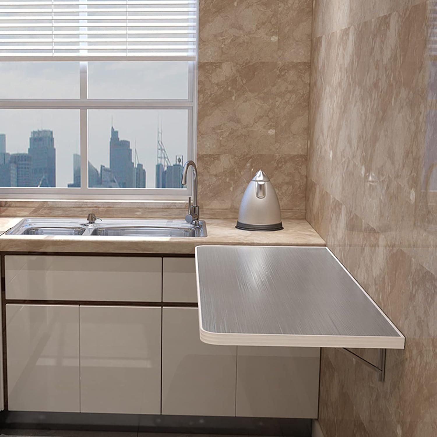 Folding Wall Table Kitchen Wall Mounted Tables FoldDown Work Table